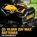 20V MAX 21.5 In. Battery Powered Walk behind Self Propelled Lawn Mower with (2) 10Ah Batteries & Charger - YardForce Supply