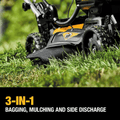 20V MAX 21.5 In. Battery Powered Walk behind Self Propelled Lawn Mower with (2) 10Ah Batteries & Charger - YardForce Supply