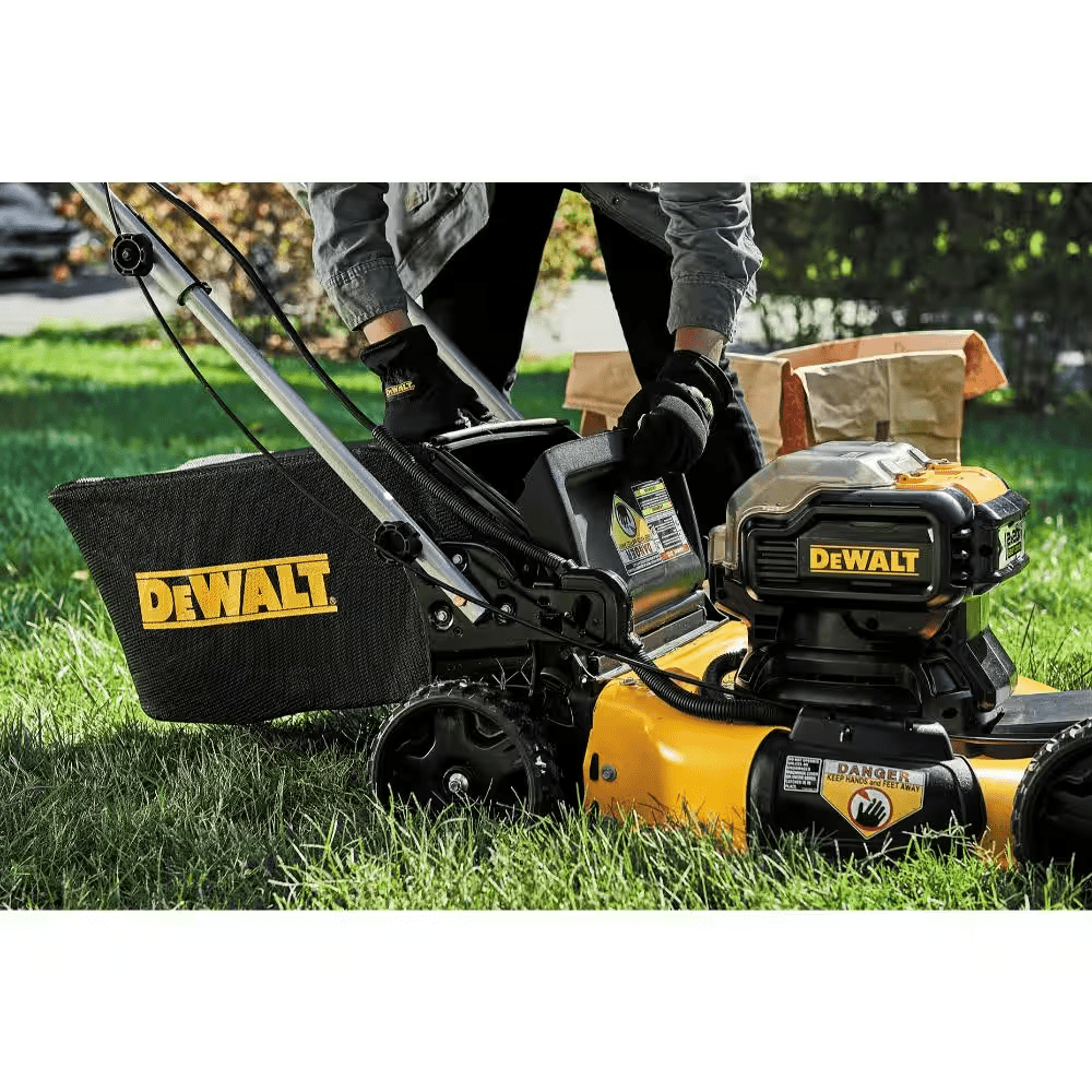 20V MAX 21.5 In. Battery Powered Walk behind Self Propelled Lawn Mower with (2) 10Ah Batteries &amp; Charger - YardForce Supply