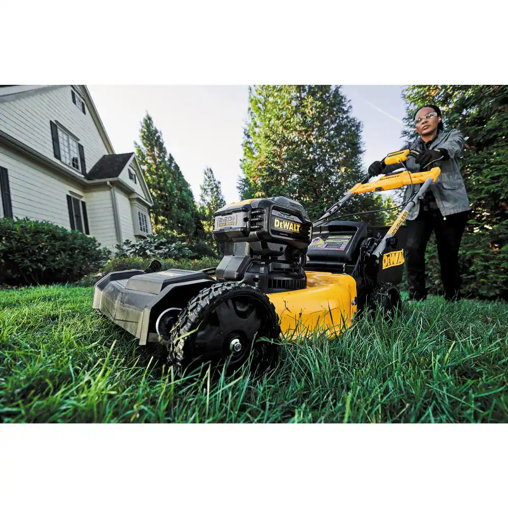 20V MAX 21.5 In. Battery Powered Walk behind Self Propelled Lawn Mower with (2) 10Ah Batteries &amp; Charger - YardForce Supply