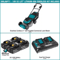 21 In. 18-Volt X2 (36-Volt) LXT Lithium-Ion Cordless Walk behind Self Propelled Lawn Mower Kit with 4 Batteries (5.0 Ah) - YardForce Supply
