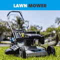 21 In. 200 Cc Gas Recoil Start, Walk behind Push Mower, Self-Propelled 3-In-1 with 7 Position Height Adjustment - YardForce Supply