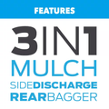 21 In. 200 Cc Gas Recoil Start, Walk behind Push Mower, Self-Propelled 3-In-1 with 7 Position Height Adjustment - YardForce Supply