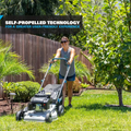 21 In. 200 Cc Gas Recoil Start, Walk behind Push Mower, Self-Propelled 3-In-1 with 7 Position Height Adjustment - YardForce Supply