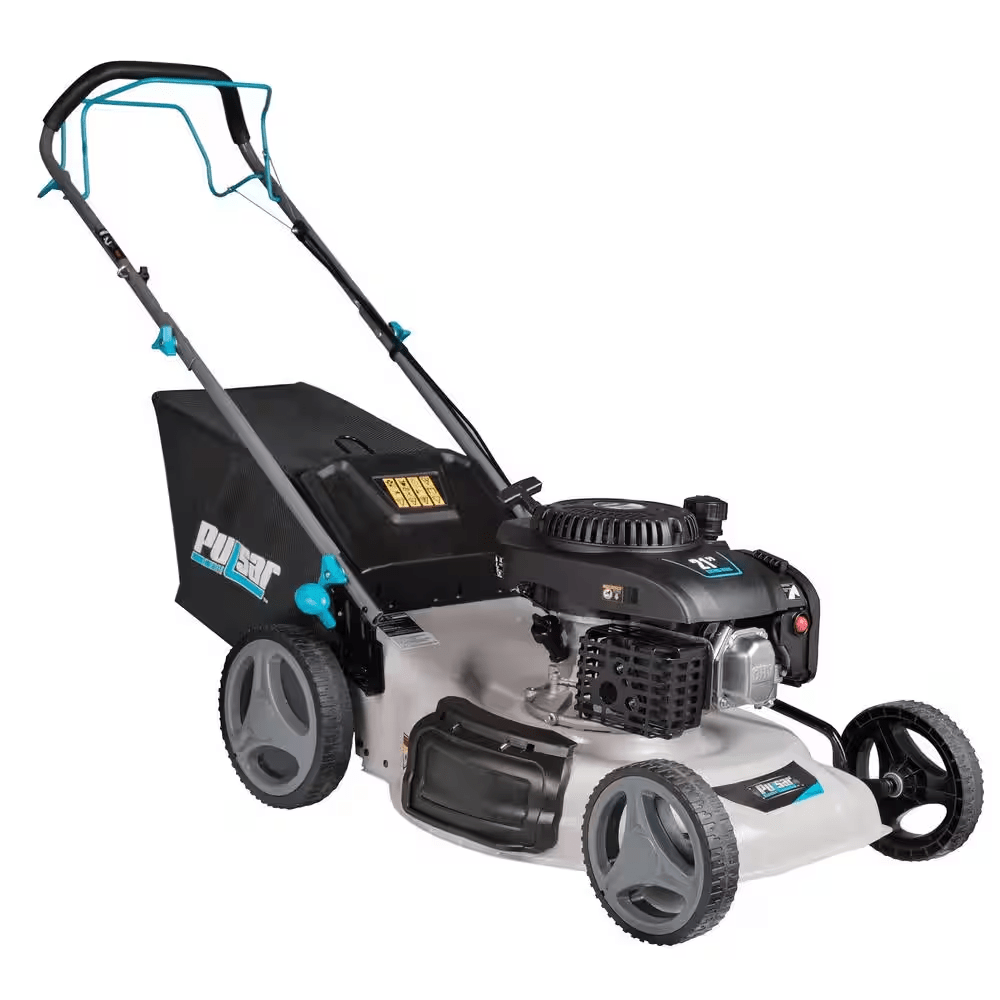 21 In. 200 Cc Gas Recoil Start, Walk behind Push Mower, Self-Propelled 3-In-1 with 7 Position Height Adjustment - YardForce Supply