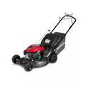 21 In. 3-In-1 Variable Speed Gas Walk behind Self Propelled Lawn Mower with Auto Choke - YardForce Supply