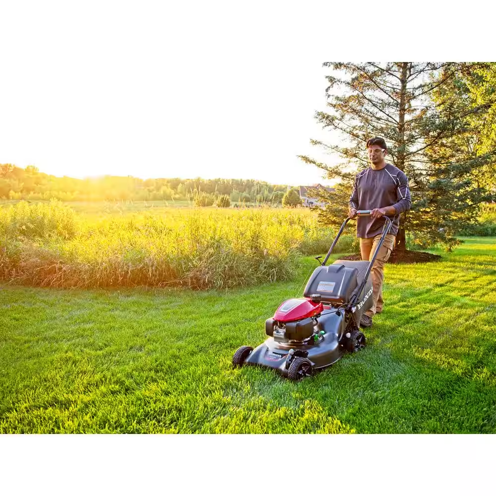 21 In. 3-In-1 Variable Speed Gas Walk behind Self Propelled Lawn Mower with Auto Choke - YardForce Supply