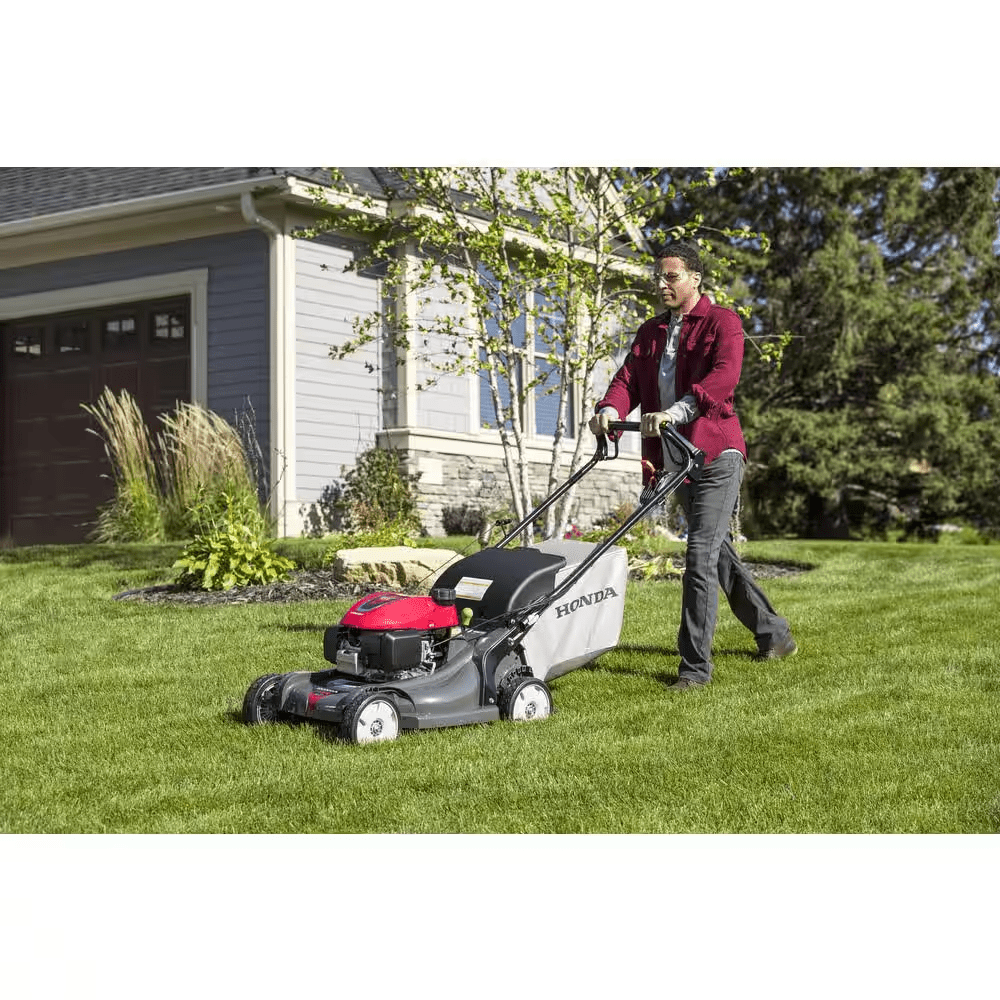 21 In. Nexite Deck Hydrostatic Cruise Control Gas Walk behind Self-Propelled Mower with Blade Stop - YardForce Supply