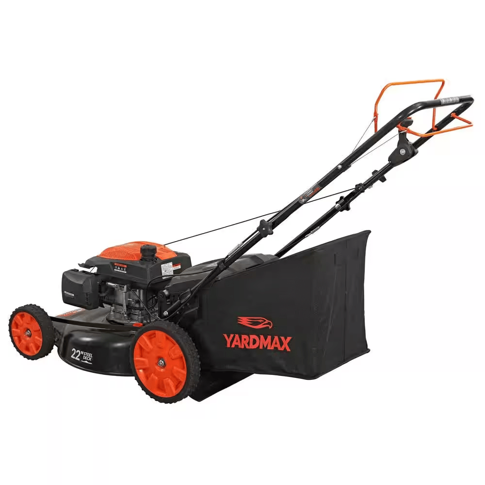 22 In. 201 Cc SELECT PACE 6 Speed CVT High Wheel RWD 3-In-1 Gas Walk behind Self Propelled Lawn Mower - YardForce Supply