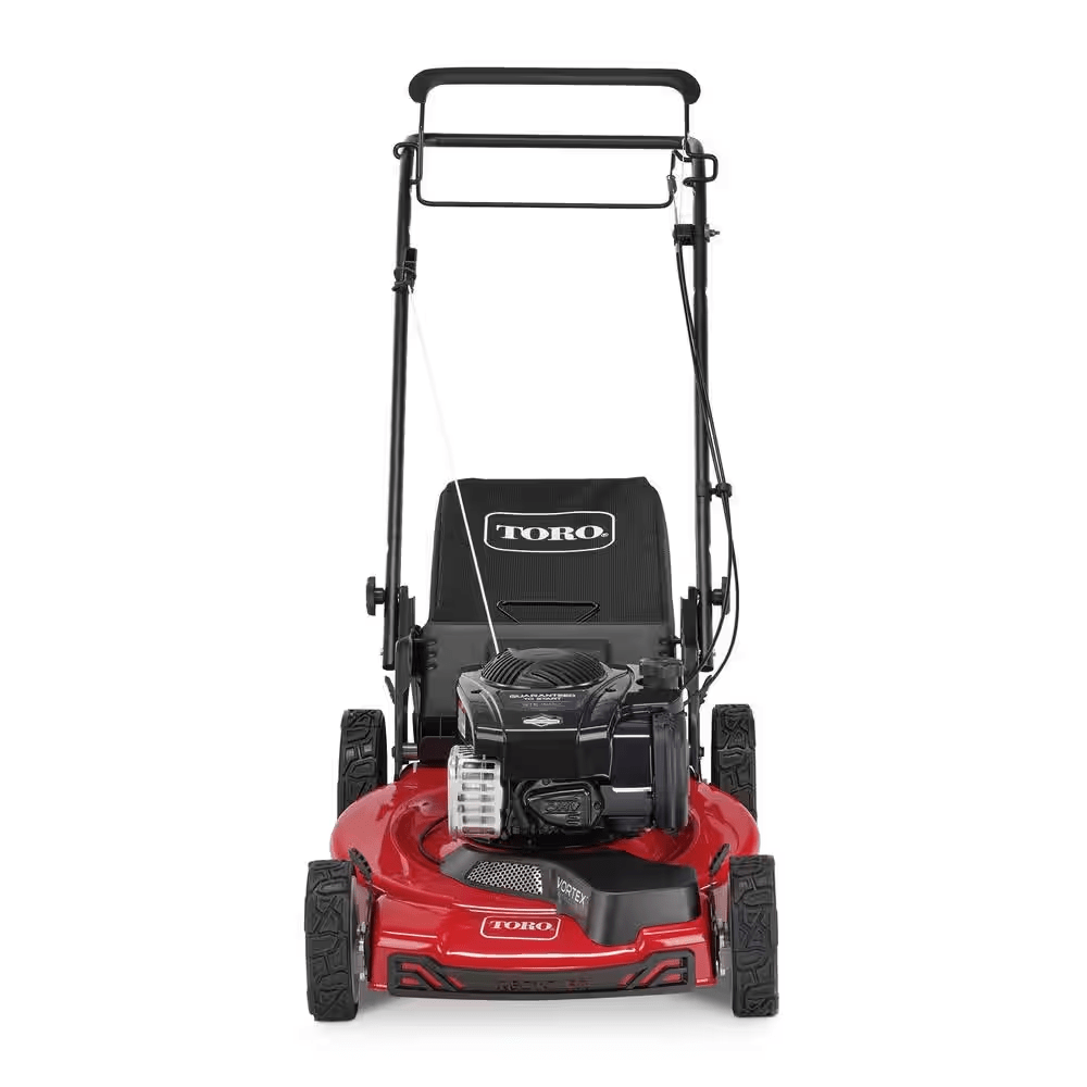 22 In. Recycler Briggs &amp; Stratton High Wheel FWD Gas Walk behind Self Propelled Lawn Mower with Super Bagger - YardForce Supply