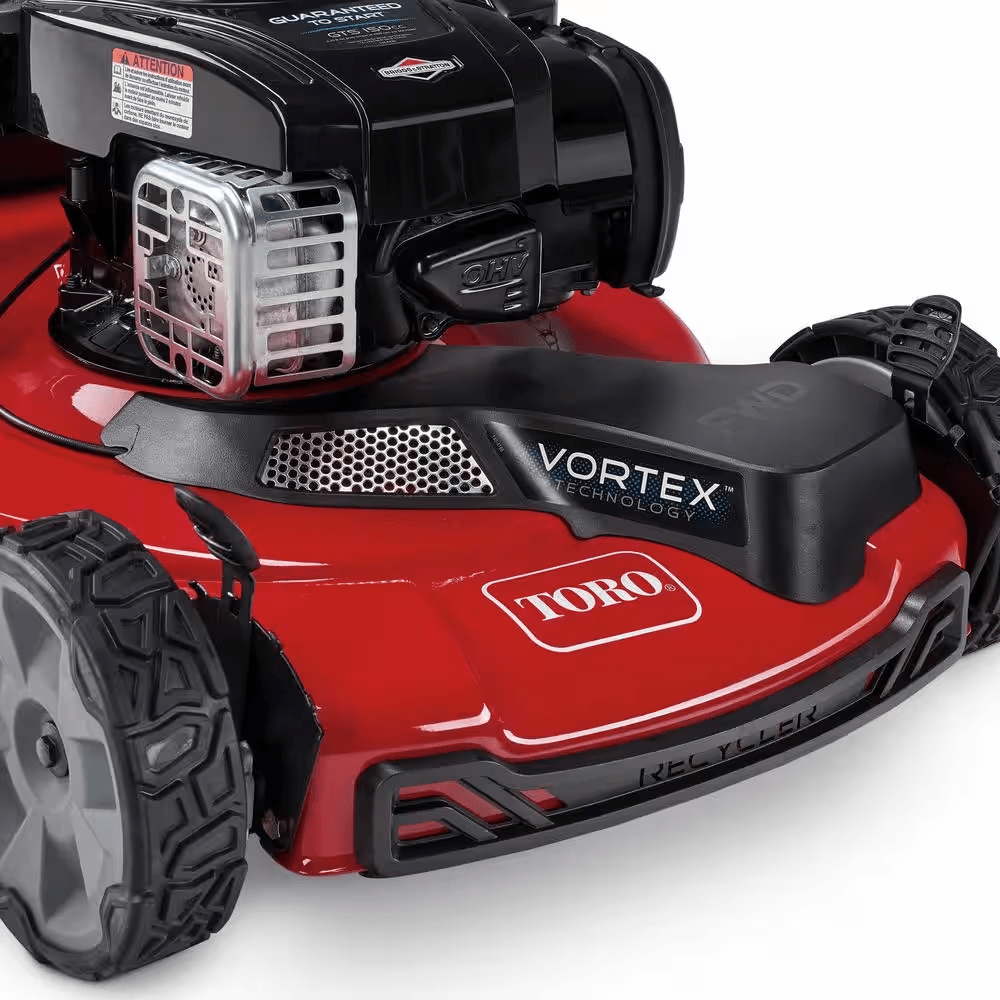 22 In. Recycler Briggs &amp; Stratton High Wheel FWD Gas Walk behind Self Propelled Lawn Mower with Super Bagger - YardForce Supply