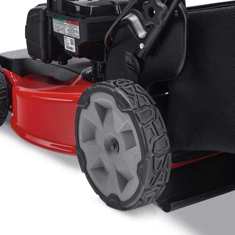22 In. Recycler Briggs &amp; Stratton High Wheel FWD Gas Walk behind Self Propelled Lawn Mower with Super Bagger - YardForce Supply