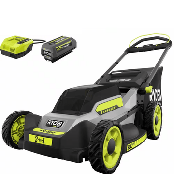 40V HP Brushless 20 In. Cordless Electric Battery Walk behind Self-Propelled Mower with 6.0 Ah Battery and Charger - YardForce Supply