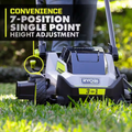 40V HP Brushless 20 In. Cordless Electric Battery Walk behind Self-Propelled Mower with 6.0 Ah Battery and Charger - YardForce Supply