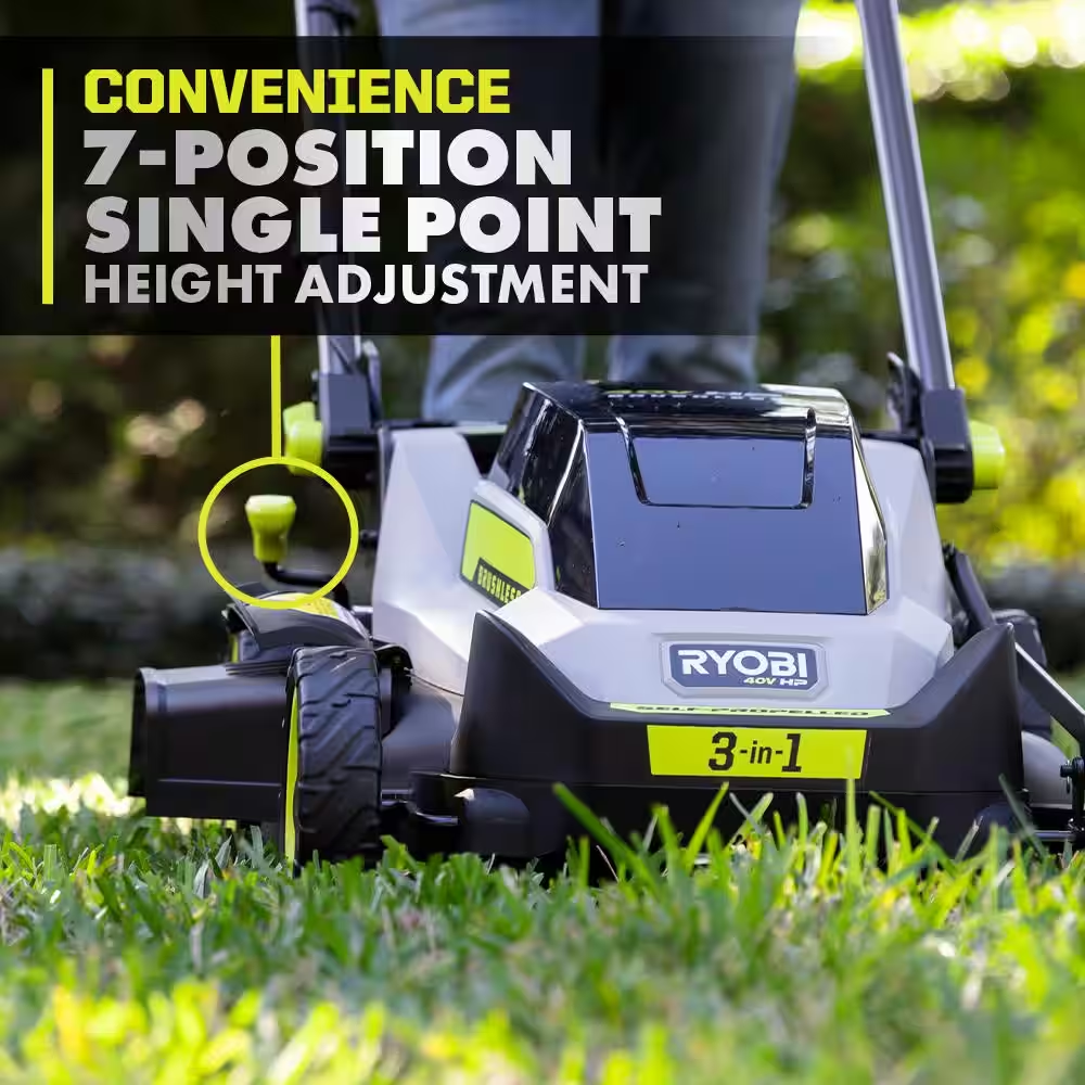 40V HP Brushless 20 In. Cordless Electric Battery Walk behind Self-Propelled Mower with 6.0 Ah Battery and Charger - YardForce Supply