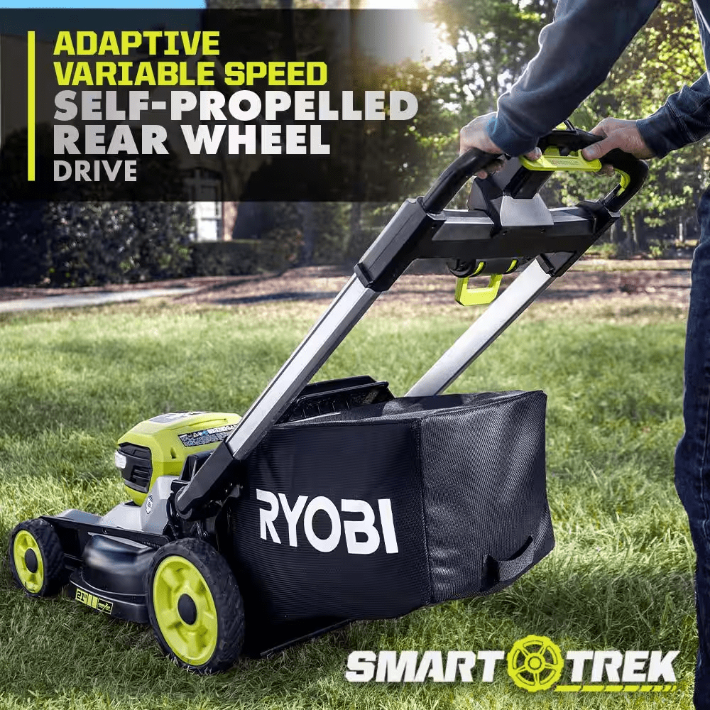 40V HP Brushless 21 In. Cordless Battery Walk behind Dual-Blade Self-Propelled Mower with (2) 6.0 Ah Batteries &amp; Charger - YardForce Supply