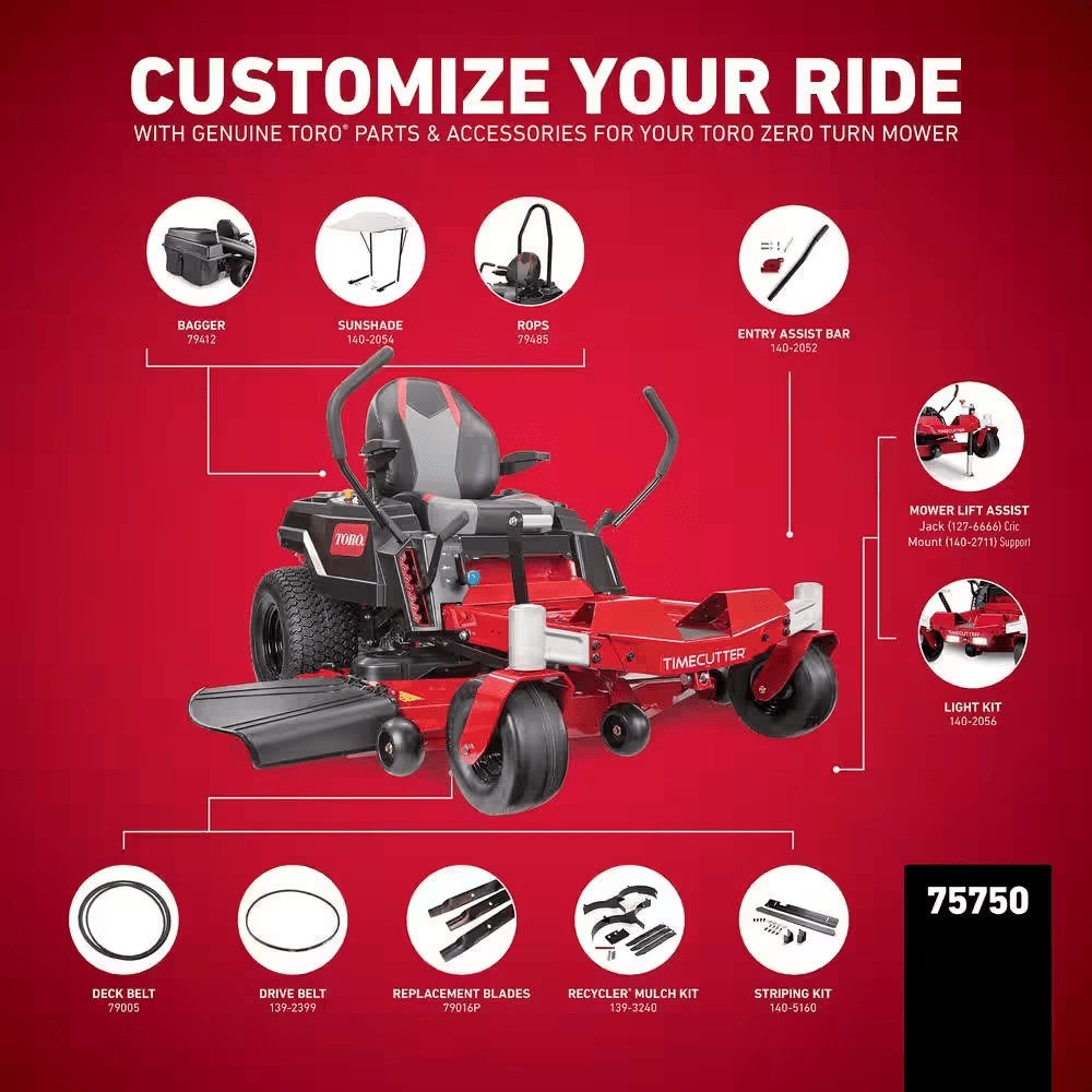50 In. 23 HP Timecutter Ironforged Deck Kawasaki V-Twin Gas Dual Hydrostatic Zero Turn Riding Mower - YardForce Supply