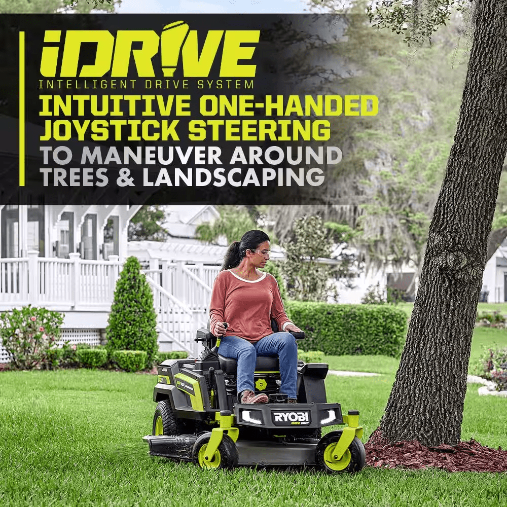 80V HP Brushless 42 In. Battery Electric Cordless Zero Turn Riding Mower (2) 80V Batteries (2) 40V Batteries and Charger - YardForce Supply