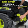 80V HP Brushless 42 In. Battery Electric Cordless Zero Turn Riding Mower (2) 80V Batteries (2) 40V Batteries and Charger - YardForce Supply