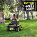 80V HP Brushless 42 In. Battery Electric Cordless Zero Turn Riding Mower (2) 80V Batteries (2) 40V Batteries and Charger - YardForce Supply