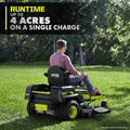 80V HP Brushless 54 In. Battery Electric Cordless Zero Turn Riding Mower (3) 80V Batteries (4) 40V Batteries and Charger - YardForce Supply