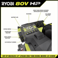 80V HP Brushless 54 In. Battery Electric Cordless Zero Turn Riding Mower (3) 80V Batteries (4) 40V Batteries and Charger - YardForce Supply