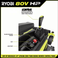 80V HP Brushless 54 In. Battery Electric Cordless Zero Turn Riding Mower (3) 80V Batteries (4) 40V Batteries and Charger - YardForce Supply