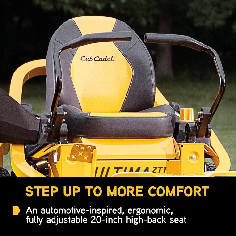 Cub Cadet Ultima 42 in. 22 HP V-Twin Kohler 7000 Engine Dual Hydrostatic Drive GAS Zero Turn Riding Lawn Mower - YardForce Supply