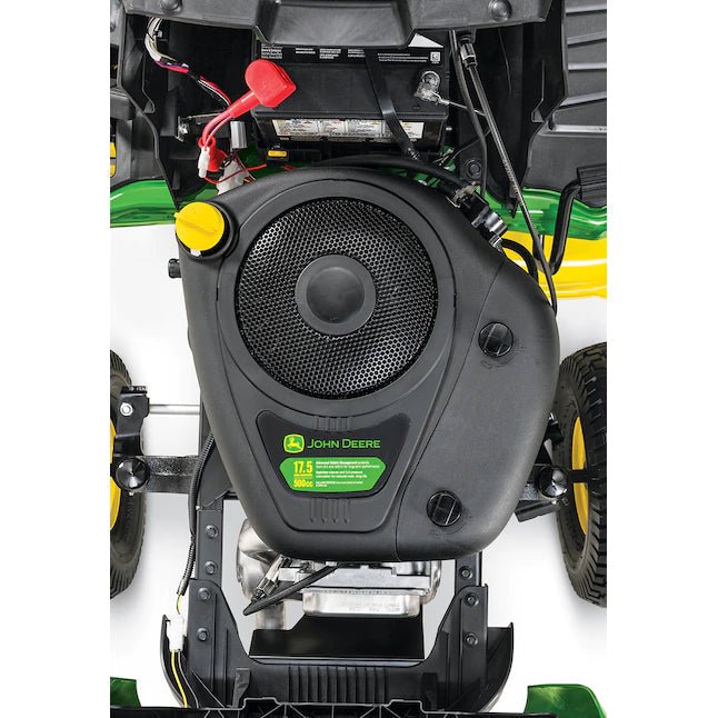 John Deere S100 17.5-HP Side By Side Hydrostatic 42-in Riding Lawn Mower Mulching Capable - YardForce Supply
