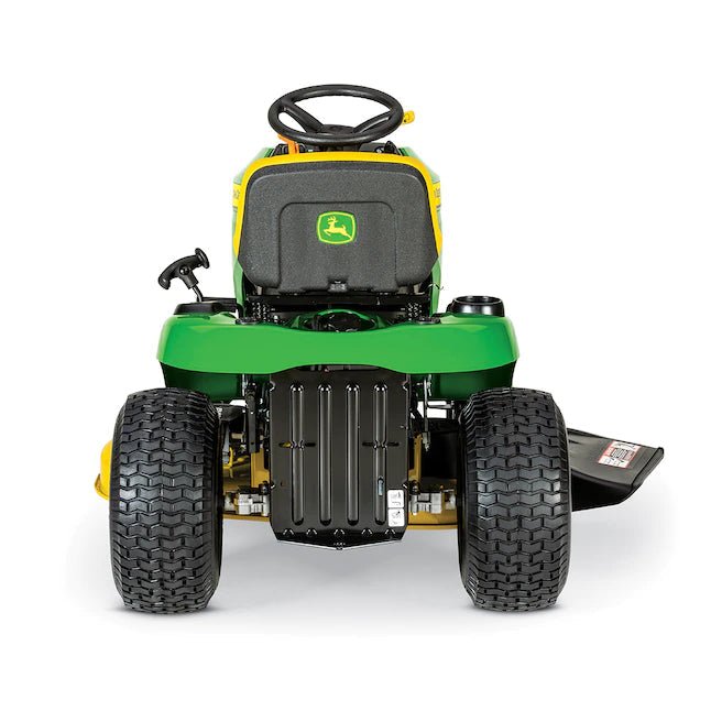 John Deere S100 17.5-HP Side By Side Hydrostatic 42-in Riding Lawn Mower Mulching Capable - YardForce Supply