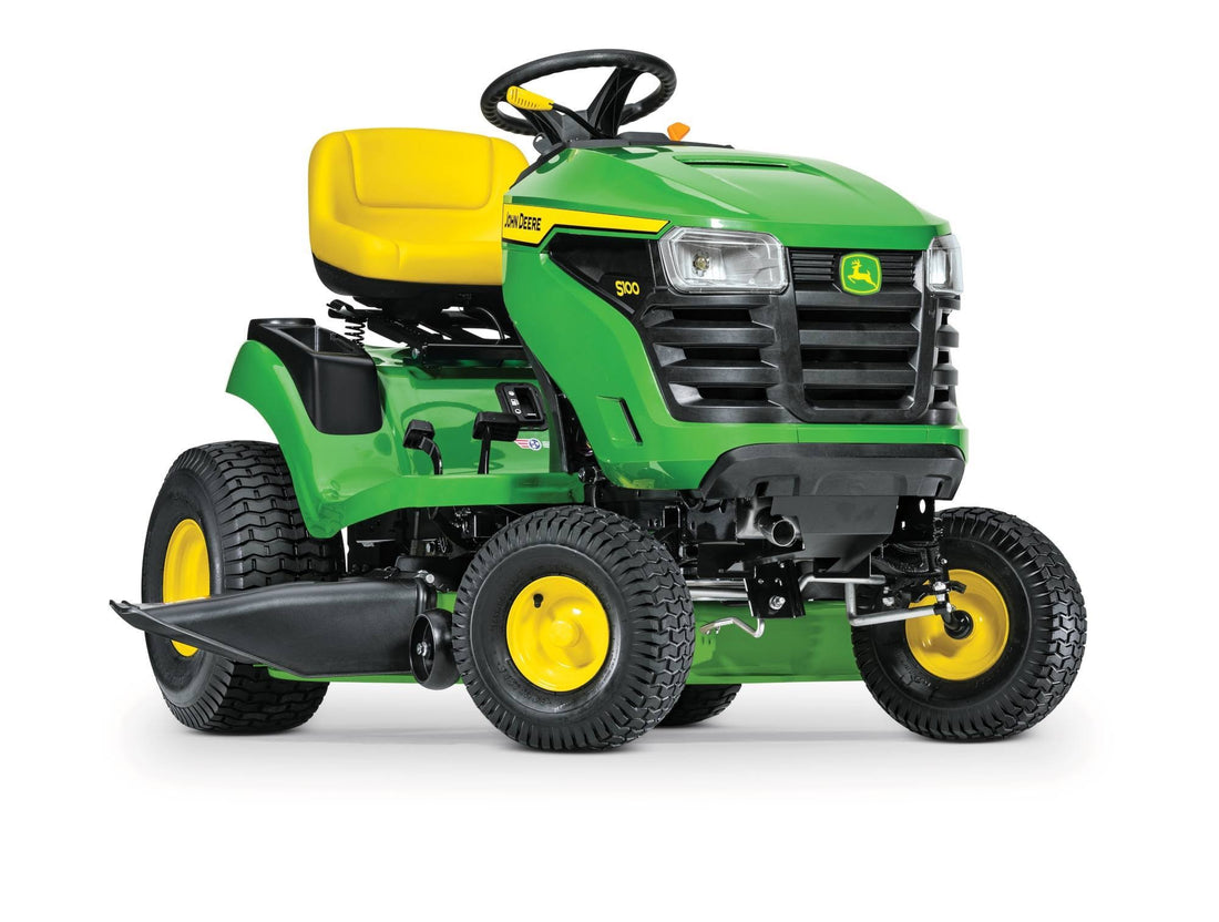 John Deere S100 42 in. 17.5 HP GAS Hydrostatic Riding Lawn Tractor - YardForce Supply