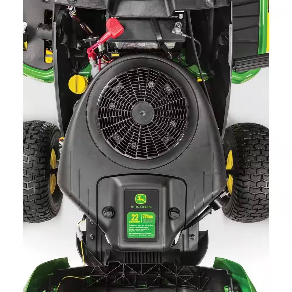 John Deere S100 42 in. 17.5 HP GAS Hydrostatic Riding Lawn Tractor - YardForce Supply