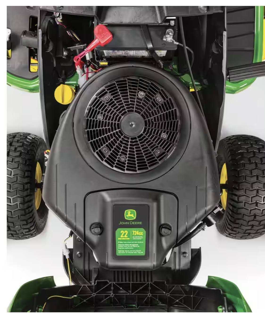 John Deere S140 48 in. 22 HP V-Twin GAS Hydrostatic Riding Lawn Tractor - YardForce Supply