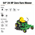 John Deere Z325E 54 in. 24 HP GAS Dual Hydrostatic Zero-Turn Riding Mower - YardForce Supply