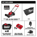M18 FUEL Brushless Cordless 21 In. Walk behind Dual Battery Self-Propelled Mower W/(2) 12.0Ah Battery and Rapid Charger - YardForce Supply
