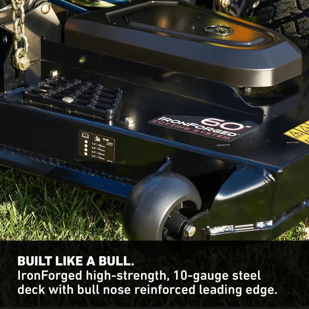 Titan MAX HAVOC Edition 60 In. Kohler 26HP Ironforged Deck Commercial V-Twin Gas Dual Hydrostatic Zero Turn Riding Mower - YardForce Supply